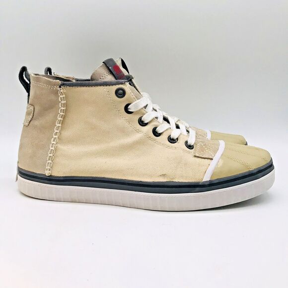 Sorel Sentry Chukka Canvas Rubber Toe Sneaker Men's 12 Lace Up Hi Top Boot Shoes - Picture 1 of 13